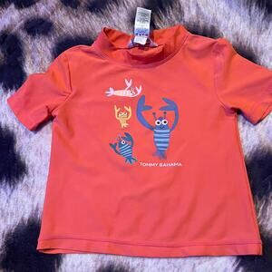 Tommy Bahama Unisex Toddler Size 3T Swim Shirt Short Sleeves Swimwear Boys Girls